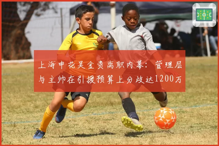 上海申花吴金贵离职内幕:管理层与主帅在引援预算上分歧达1200万欧元